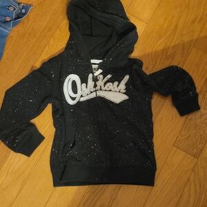 OshKosh B'gosh Black Hoodie with White Speckles